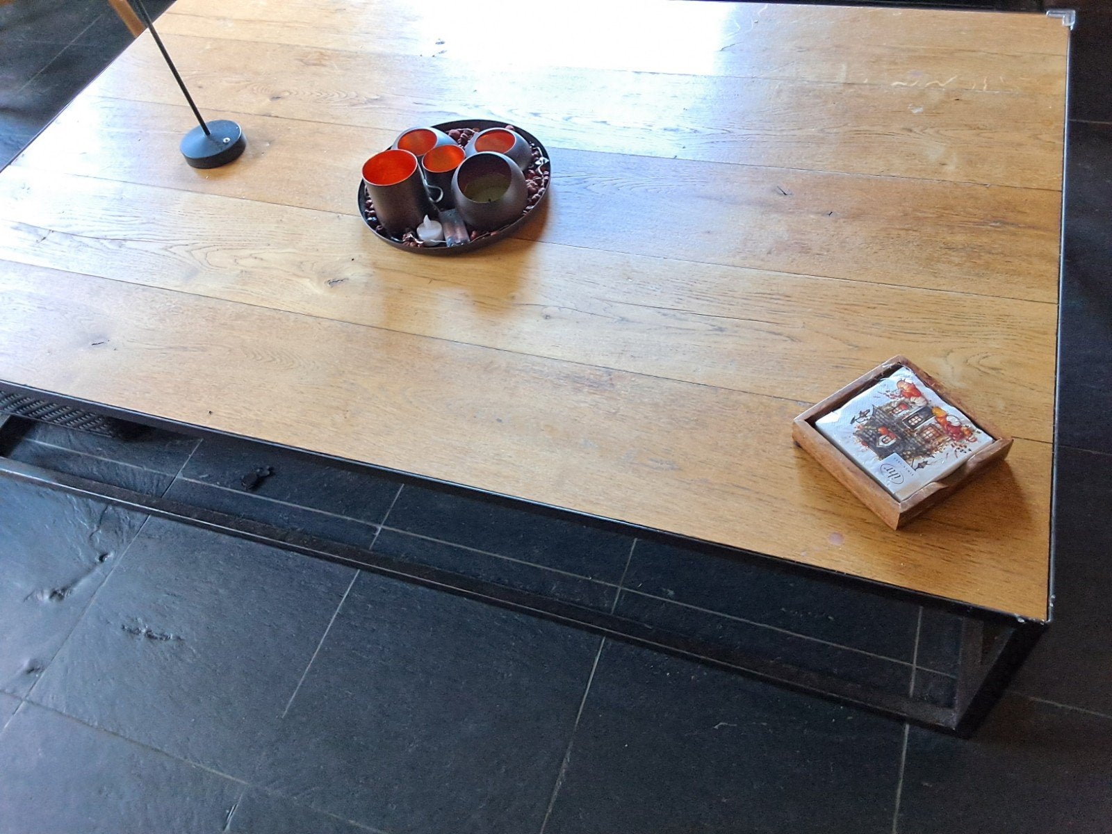 grote salontafel smeedijzer, Huis en Inrichting, Ophalen