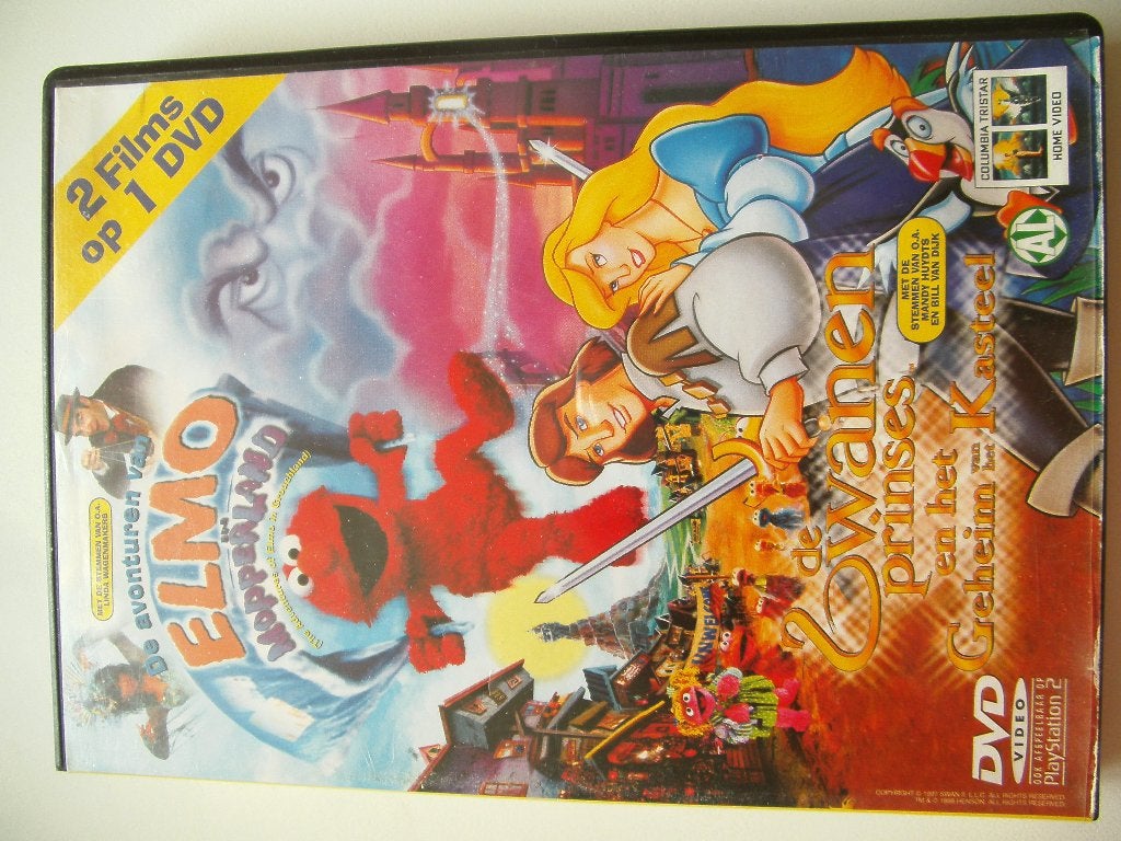 De Avonturen van Elmo in Mopperland/De Zwanenprinses, Cd's en Dvd's, Alle leeftijden, Ophalen of Verzenden, Gebruikt