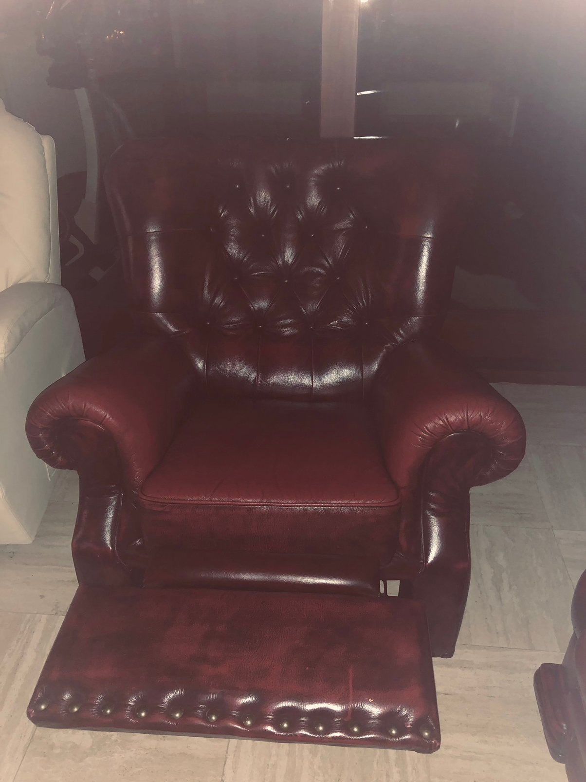 Chesterfield zetel, Ophalen, Gebruikt, Eenpersoons, Hoekbank
