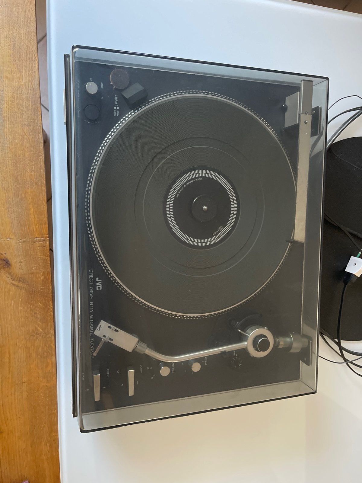Platine Vinyle Vintage JVC JLf45- –Entraînement  Direct, TV, Hi-fi & Vidéo, Autres marques, Tourne-disque, Enlèvement, Automatique