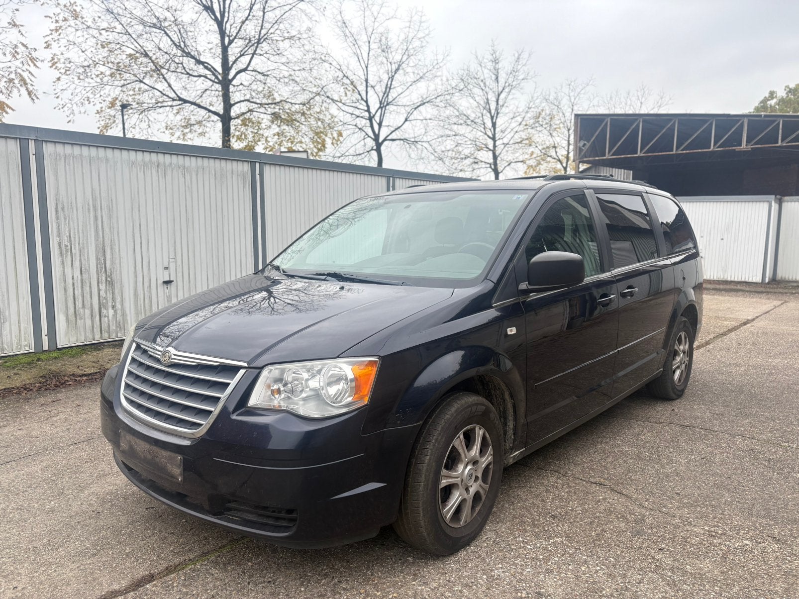 Chrysler Grand Voyager 2,8Diesel 2012 AUTOMAAT 7Zetels AIRCO, Auto's, Zwart, Grand Voyager, Blauw, 7 zetels