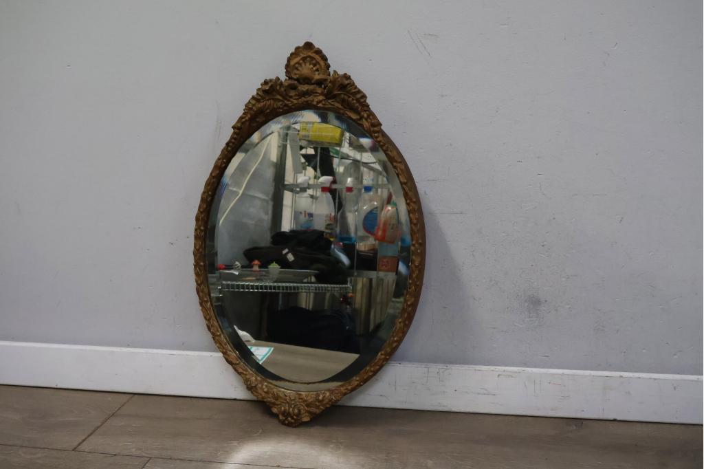 Vintage Ovale Kuifspiegel, Niet ingevuld, Niet ingevuld, Niet ingevuld