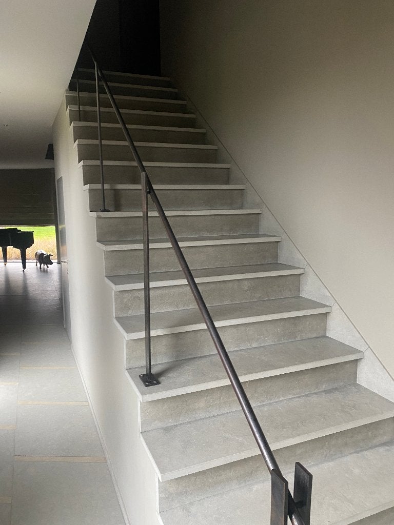 Gratis metalen trapbalustrade – maatwerk – modern, Ophalen, Zo goed als nieuw, Trap