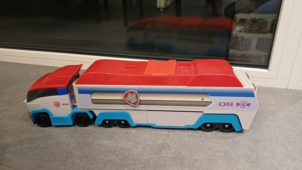 Paw patrol_bus_uitkijktoren en extra pups, Enfants & Bébés, Enlèvement, Comme neuf