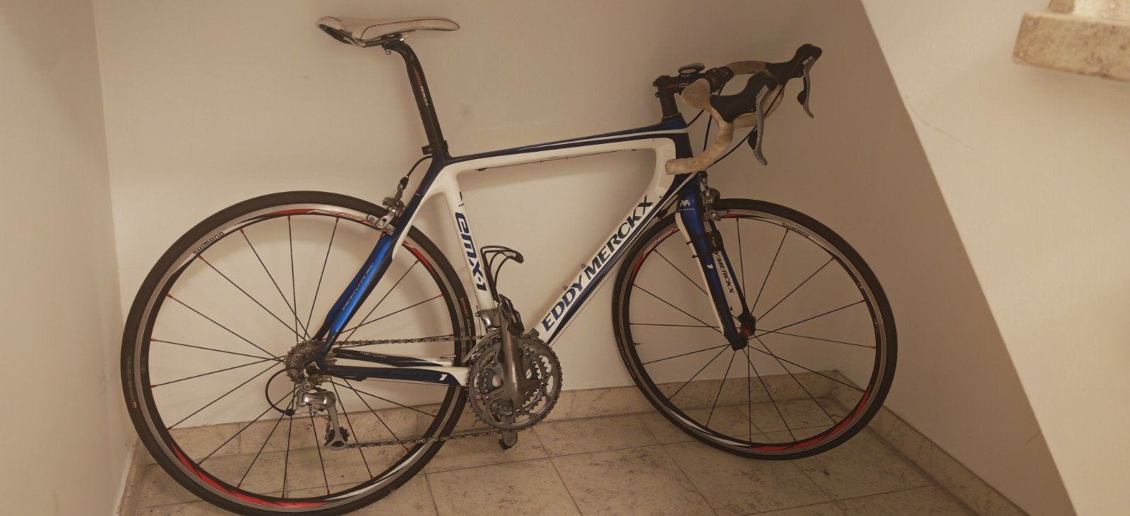 Eddy Mercx EMX-1 carbon koersfiets, Fietsen en Brommers, Carbon, Heren, Zo goed als nieuw, Ophalen