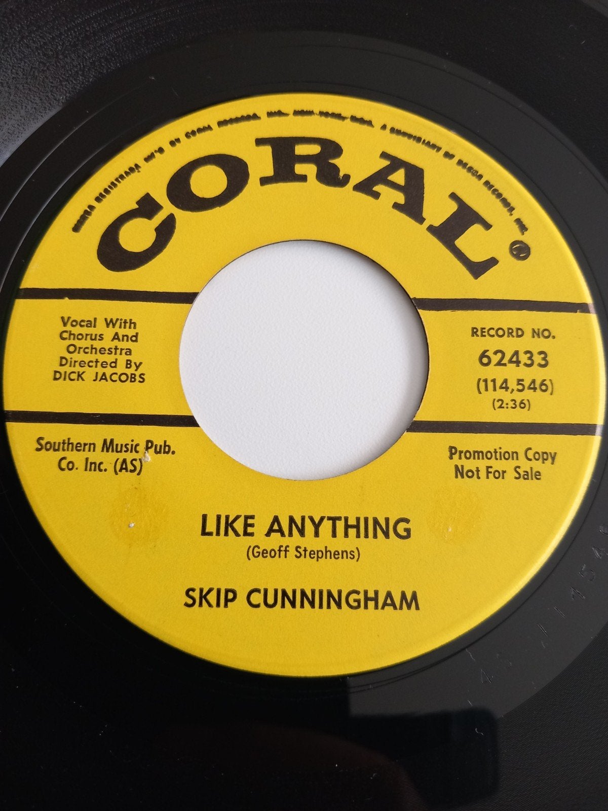 SKIP CUNNINGHAM. OLDIES BALLADE 60S USA 45T