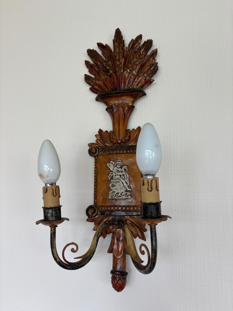 Wandlampen antiek, 2 stuks, Enlèvement, Utilisé, Vintage