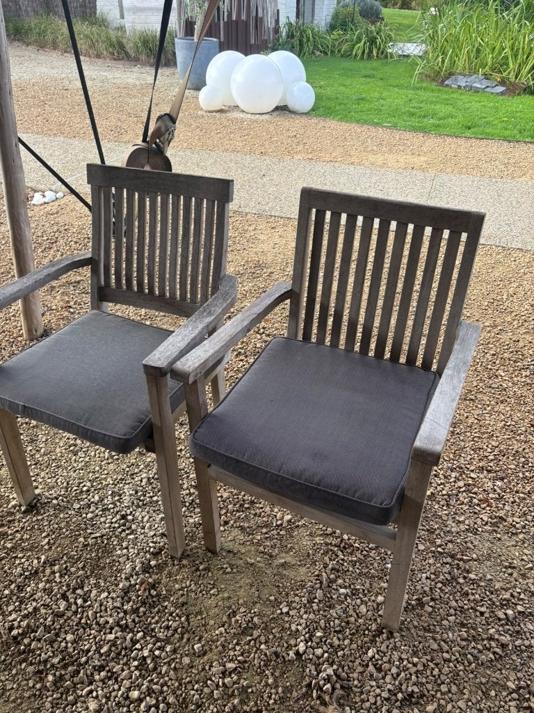 Terras tafels en stoelen, Ophalen, Gebruikt, Teakhout
