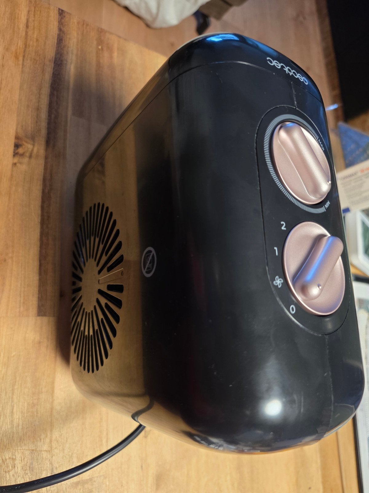 Verwarming /coolerke merk cecqtec, Ophalen