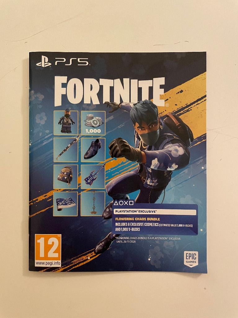 Code Fortnite Flowering Chaos Bundle, Consoles de jeu & Jeux vidéo, Jeux | Sony PlayStation 5, Neuf, Enlèvement