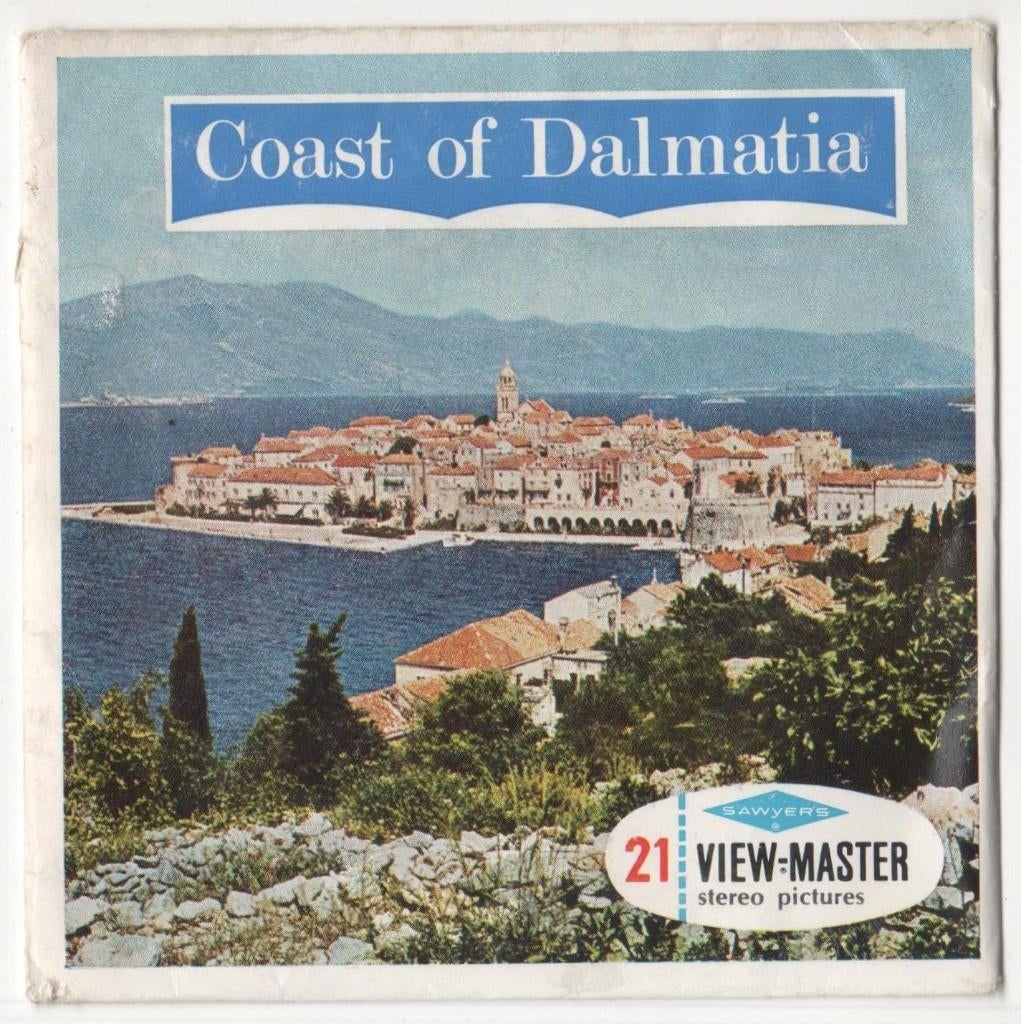 View-master The Coast of Dalmatia Dalmatie C 680, Antiquités & Art, Enlèvement ou Envoi