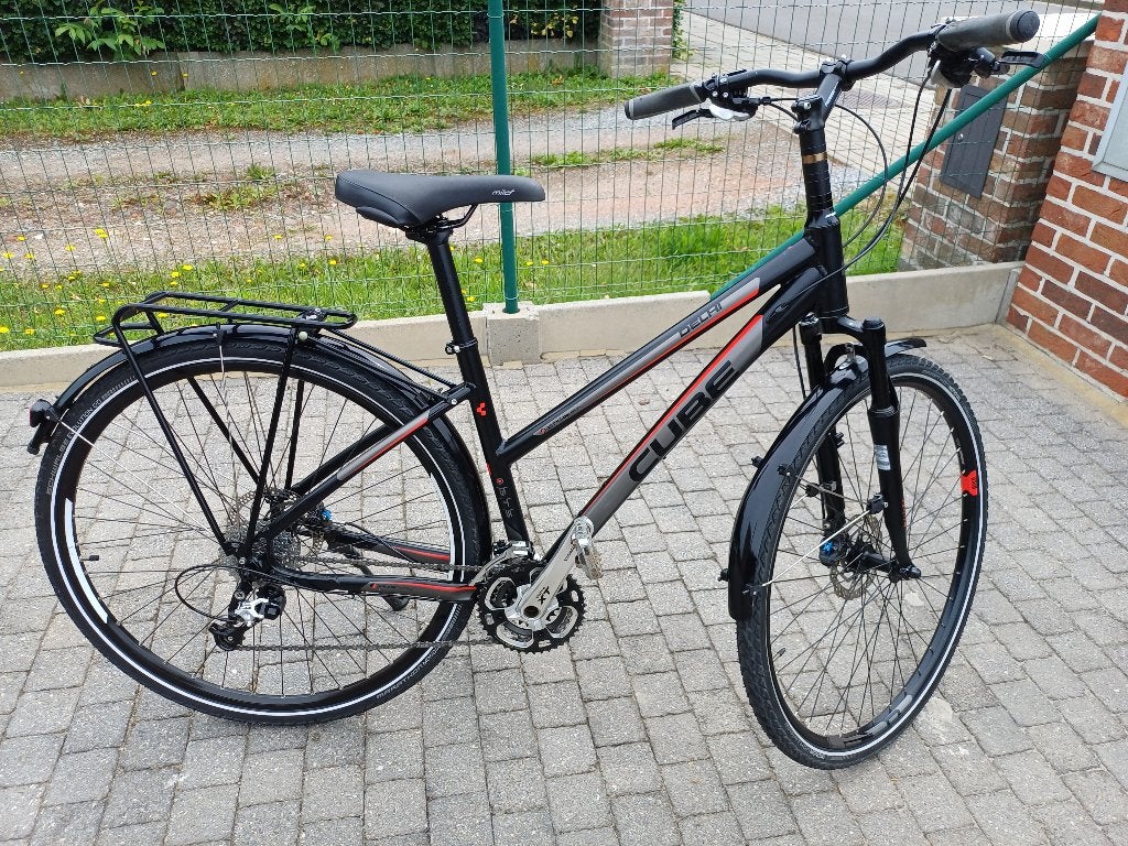 damesfiets, Fietsen en Brommers, Gebruikt, Versnellingen, Minder dan 47 cm, Schijfrem