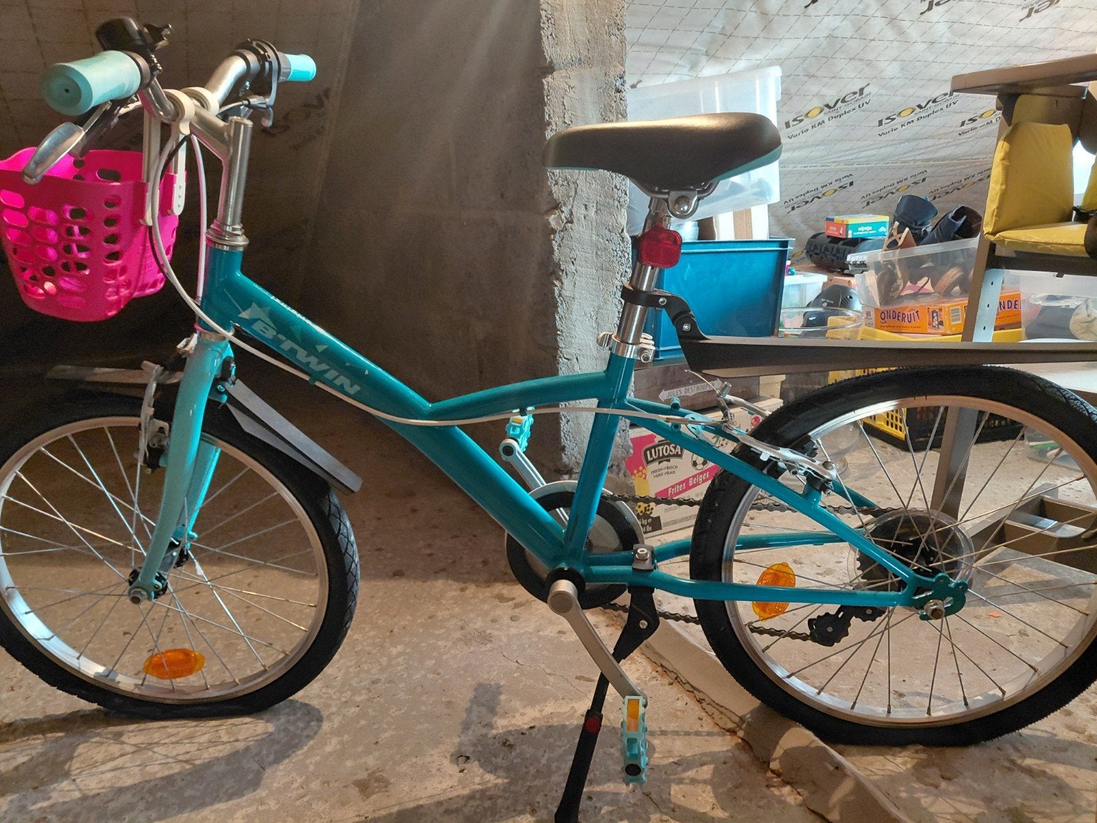 kinderfiets meisje, Vélos & Vélomoteurs, Vélos | Filles, Btwin meisjesfiets kinderfiets decathlon b-twin mistygirl 500 20, Comme neuf