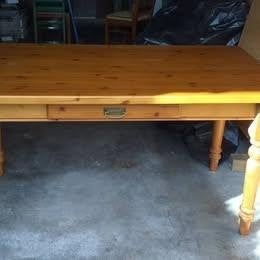Eetkamer met tafel, 6 stoelen en dressoir, Ophalen, Gebruikt, 6 tot 8 stoelen