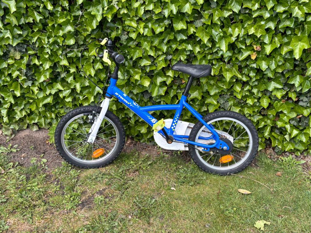 Kinderfiets 16 inch, Ophalen, Gebruikt, Velgrem, 16 tot 20 inch