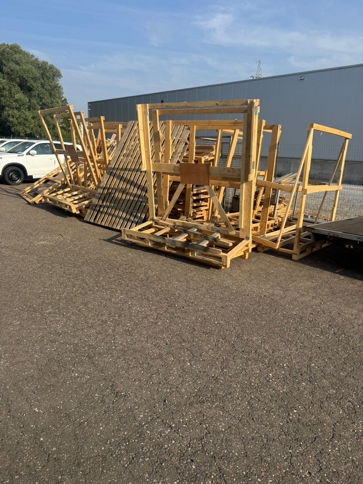 Gratis palleten, Ophalen