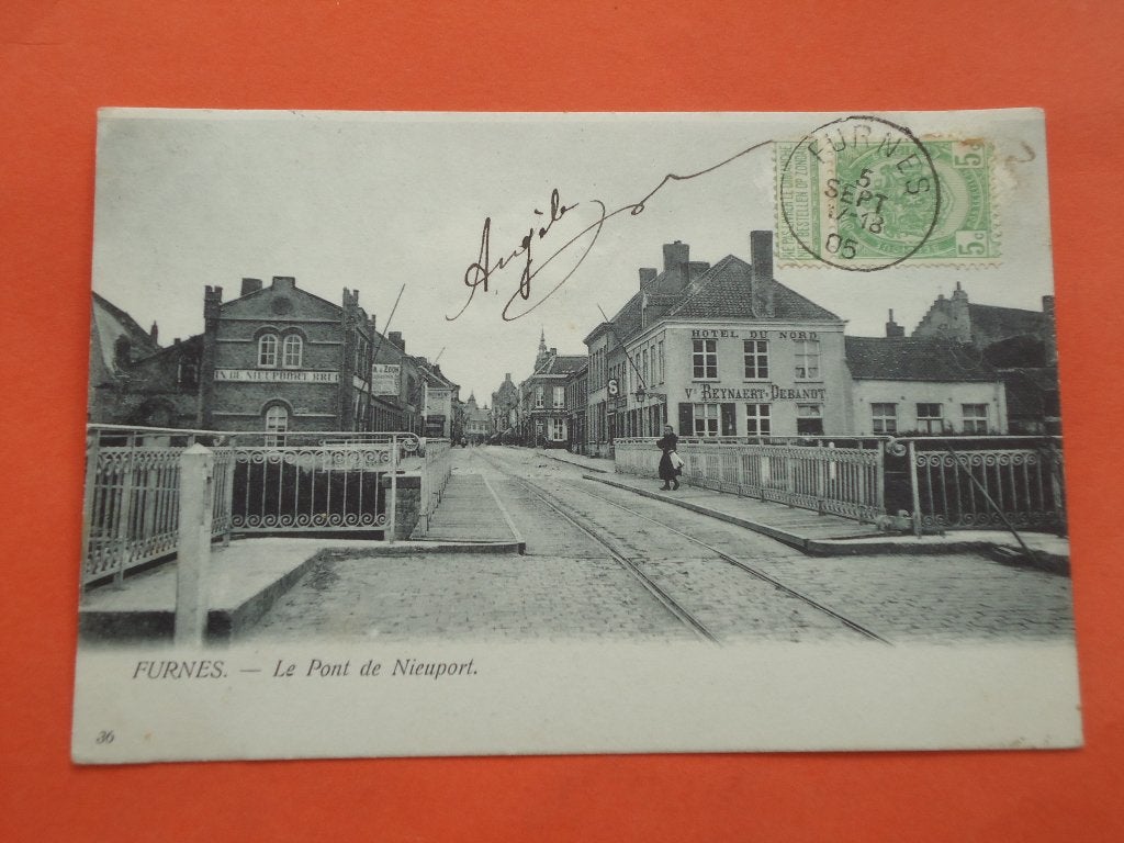 Veurne - Furnes Le Pont de Nieuport, Verzamelen, Ophalen of Verzenden, Voor 1920, Gelopen, West-Vlaanderen