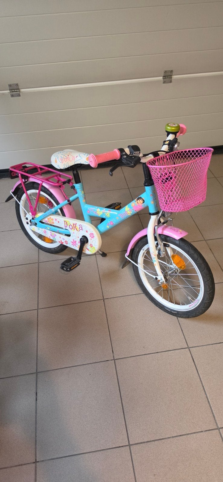kinderfiets meisjesfiets 16 inch, Fietsen en Brommers, Ophalen, Gebruikt, Terugtraprem, 16 inch