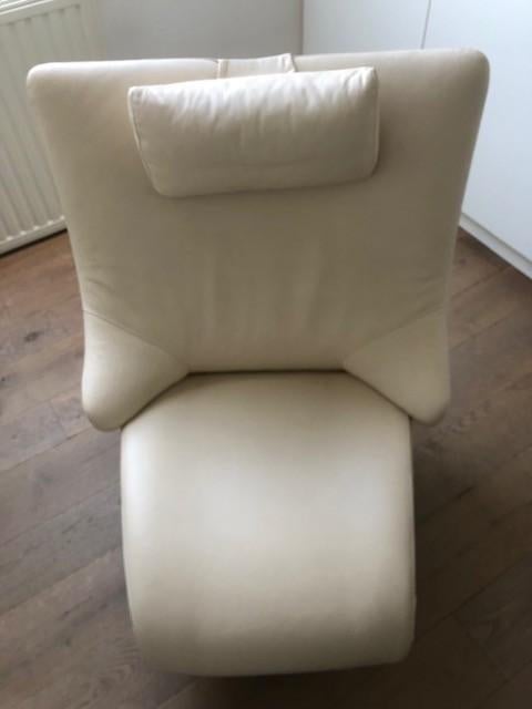 Leren Relaxzetel in designerlook, Huis en Inrichting, Zetels | Zetels en Chaises Longues, Zo goed als nieuw, Eenpersoons, Minder dan 150 cm