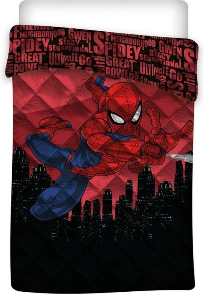 Spiderman Bedsprei Gewatteerd - 140x200 - Marvel, Ophalen of Verzenden, Nieuw, Overige kleuren, Jongetje