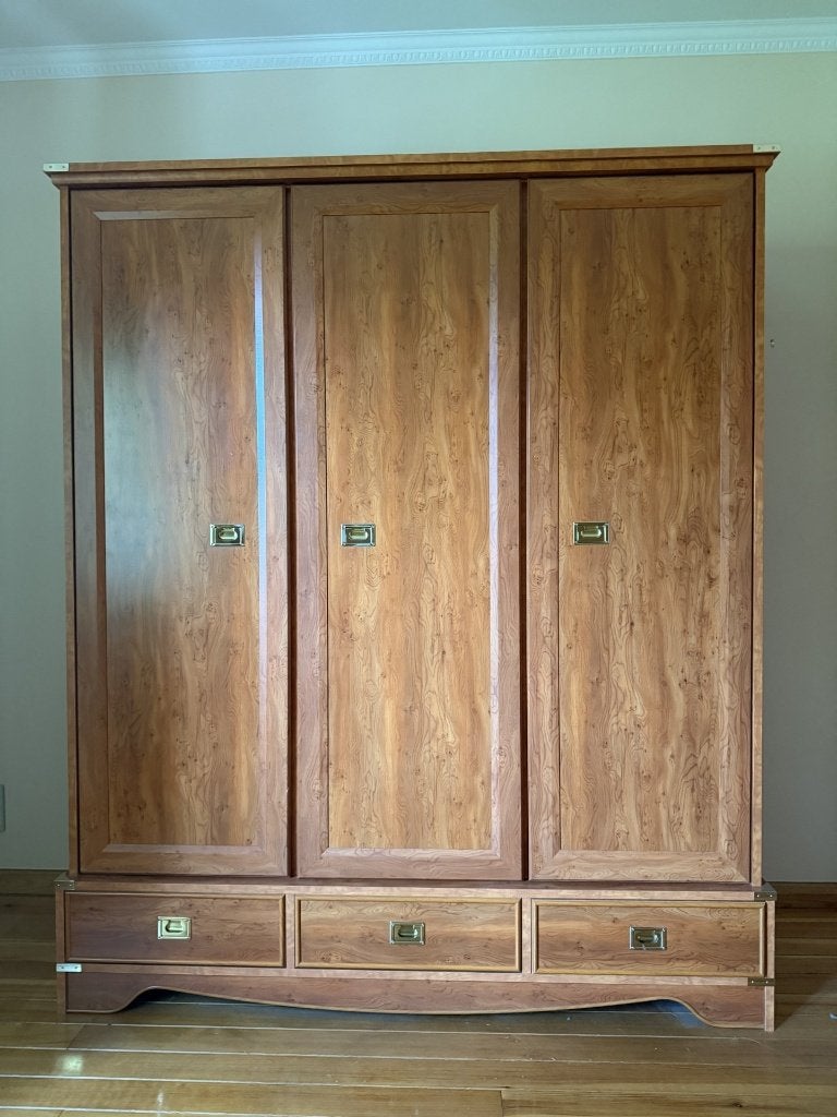 Kleerkast - 3 deurs en lades - AMIRAL, Huis en Inrichting, Ophalen, 150 tot 200 cm, Met lade(s), 150 tot 200 cm
