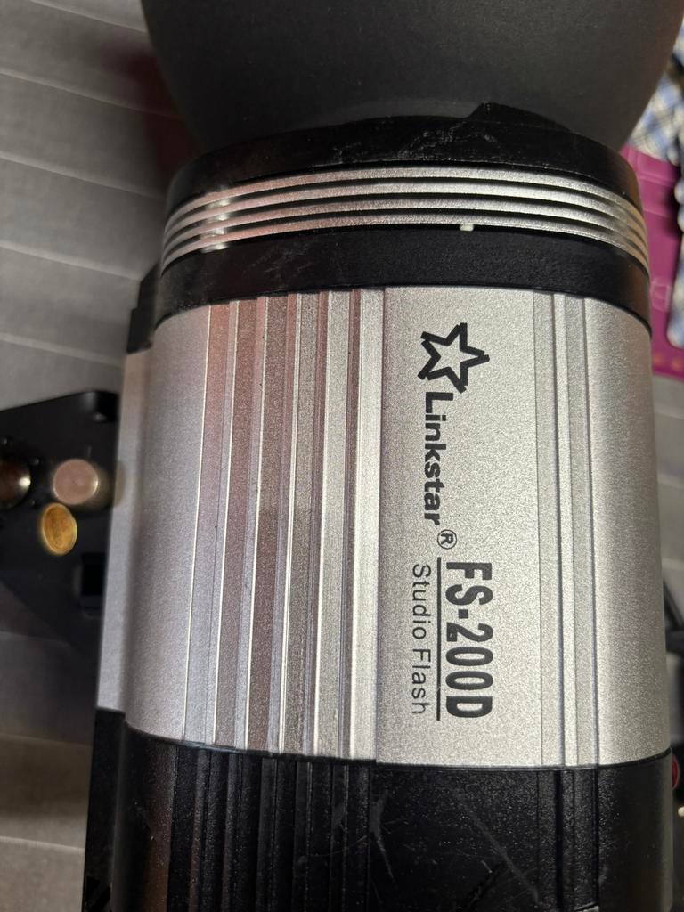 Professionele studio flitsset – Linkstar FS-200D –, Audio, Tv en Foto, Fotoalbums en Accessoires, Zo goed als nieuw, Ophalen