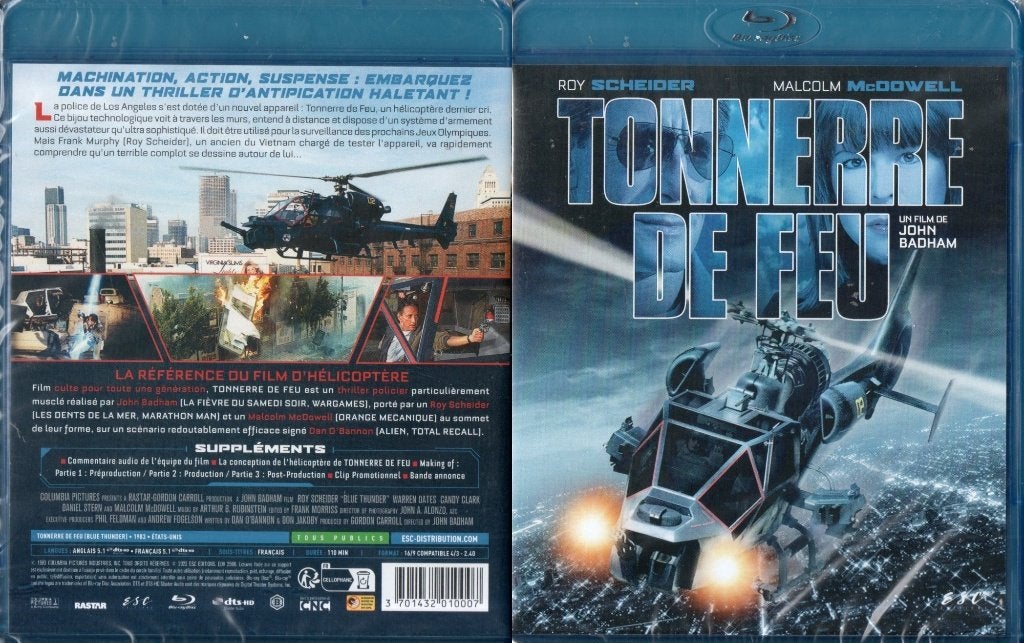 tonnerre de feu (blue thunder) (blu-ray) neuf, Cd's en Dvd's, Frans, Alle leeftijden, Film, Actie