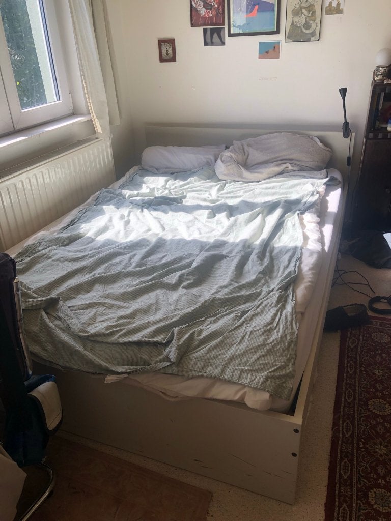 Ikea MALM bedframe, Queen size, Enlèvement, 140 cm, Comme neuf