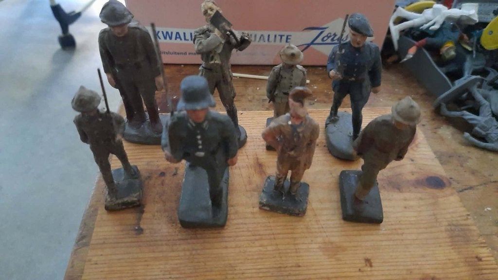 antieke soldaatjes, Verzamelen, Poppetjes en Figuurtjes, Ophalen of Verzenden, Gebruikt