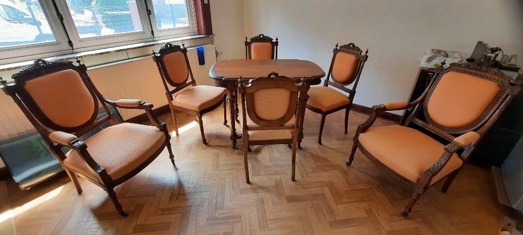 TABLE + 4 chaises + 2 fauteuils  STYLLE LOUIS  XV, Enlèvement, Utilisé, Louis XV
