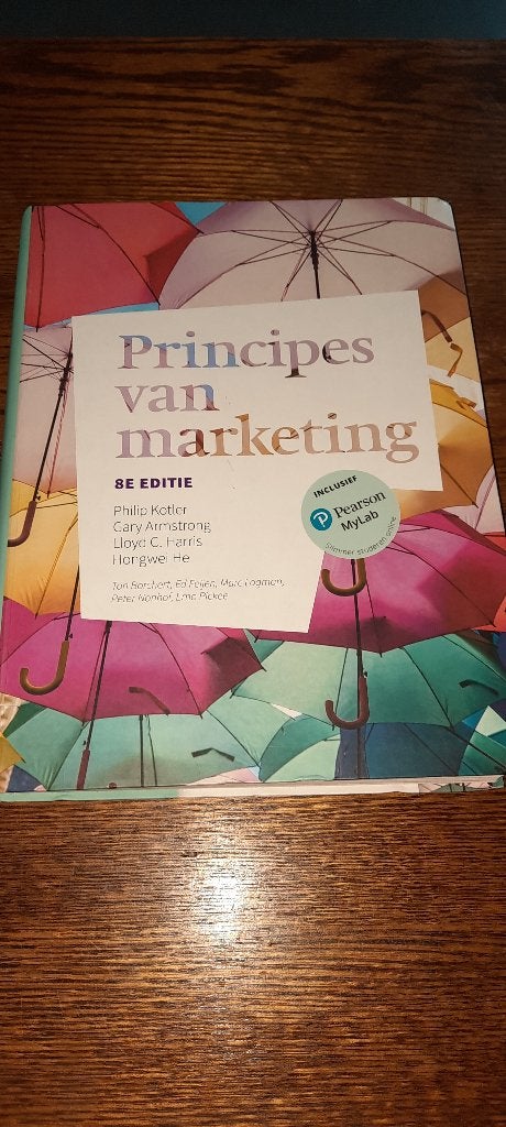 Boek principes van marketing, Boeken, Philip Kotler; Gary Armstrong; Lloyd C. Harris; Hongwei He, Ophalen of Verzenden, Zo goed als nieuw