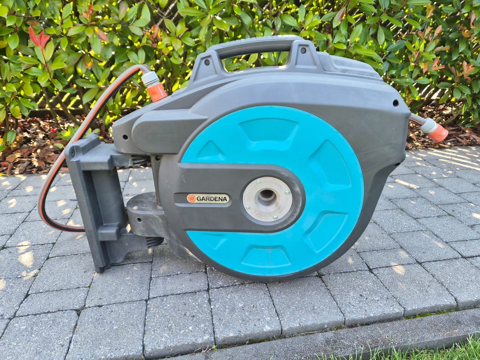 Wandslangenbox/tuinslanghaspel 40 meter van Gardena, Ophalen, Tuinslanghaspel