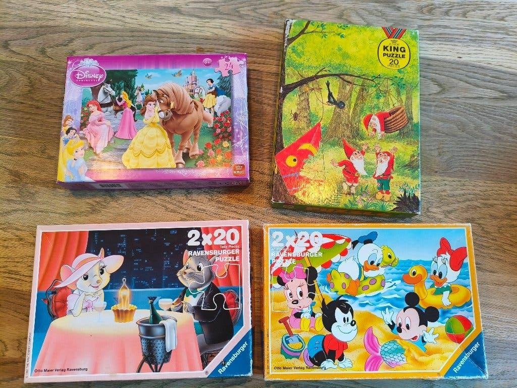 Set 6 puzzels 3 - 6 jaar, Kinderen en Baby's, Ophalen, 10 tot 50 stukjes, Gebruikt, 4 tot 6 jaar