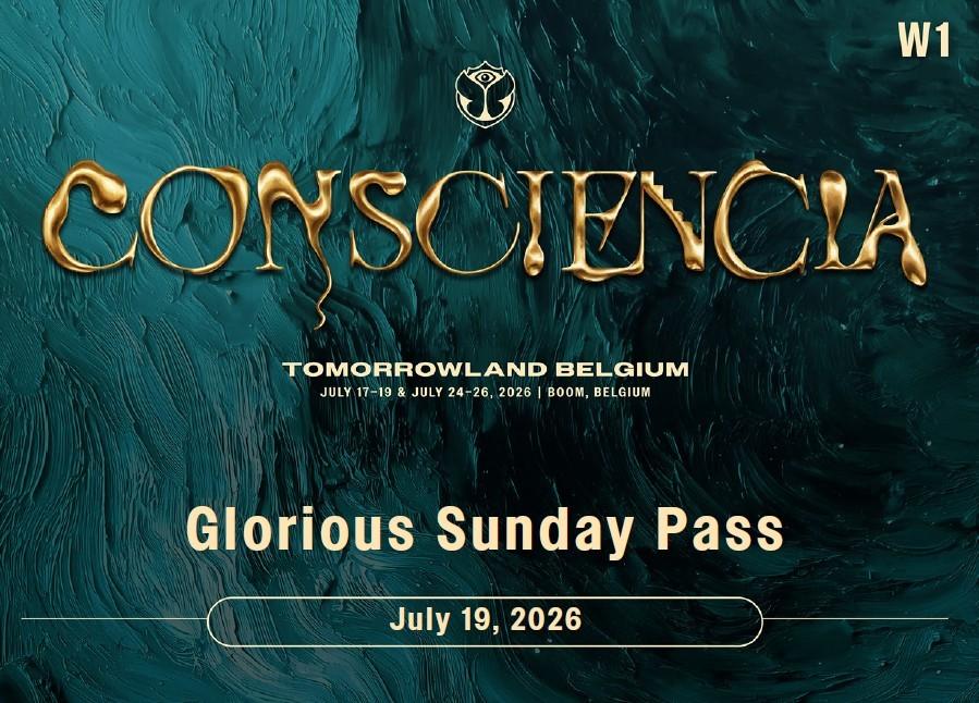 2x Tomorrowland Pass Dimanche W1 19/07/26 - Glorious Sunday, Twee personen