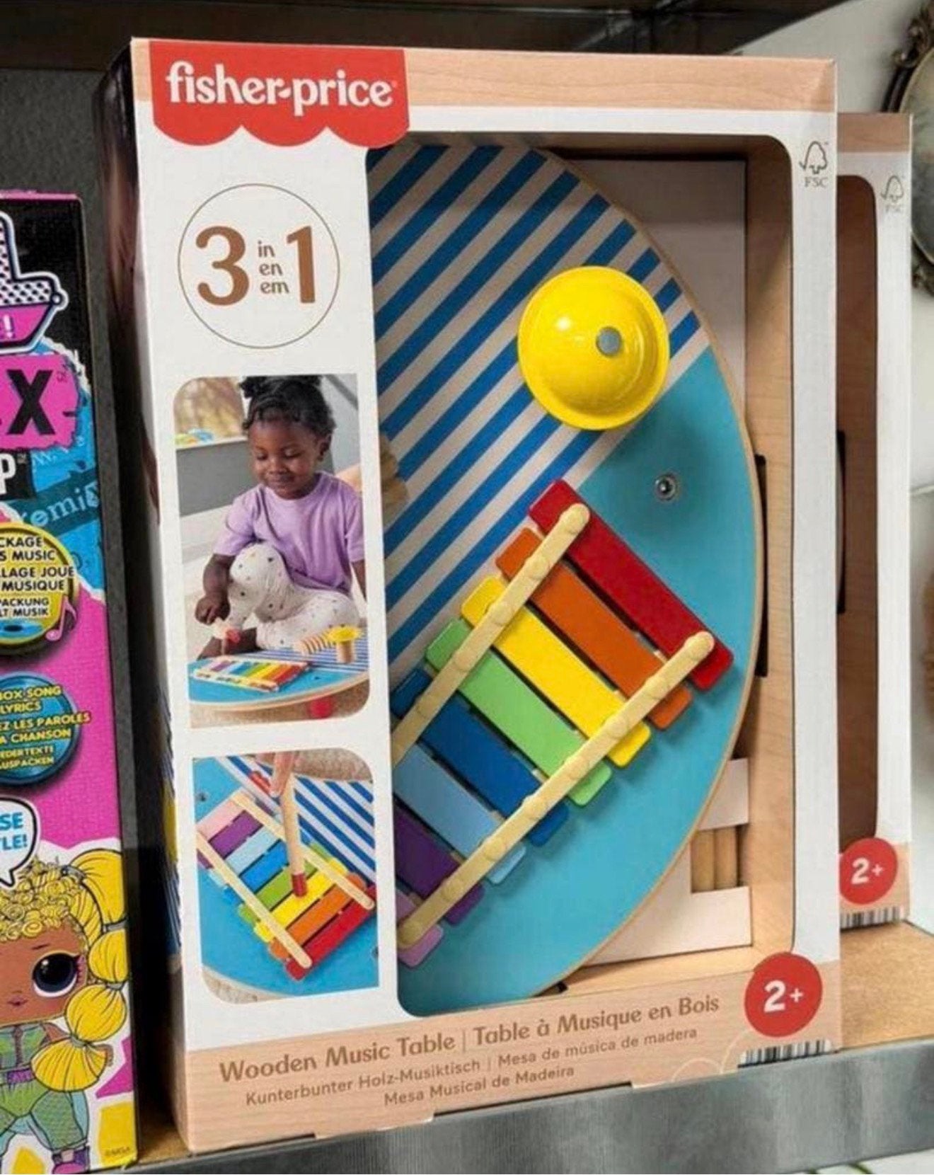Table à musique en bois Fisher-Price instruments de en bois, Enlèvement ou Envoi, Neuf, Sonore