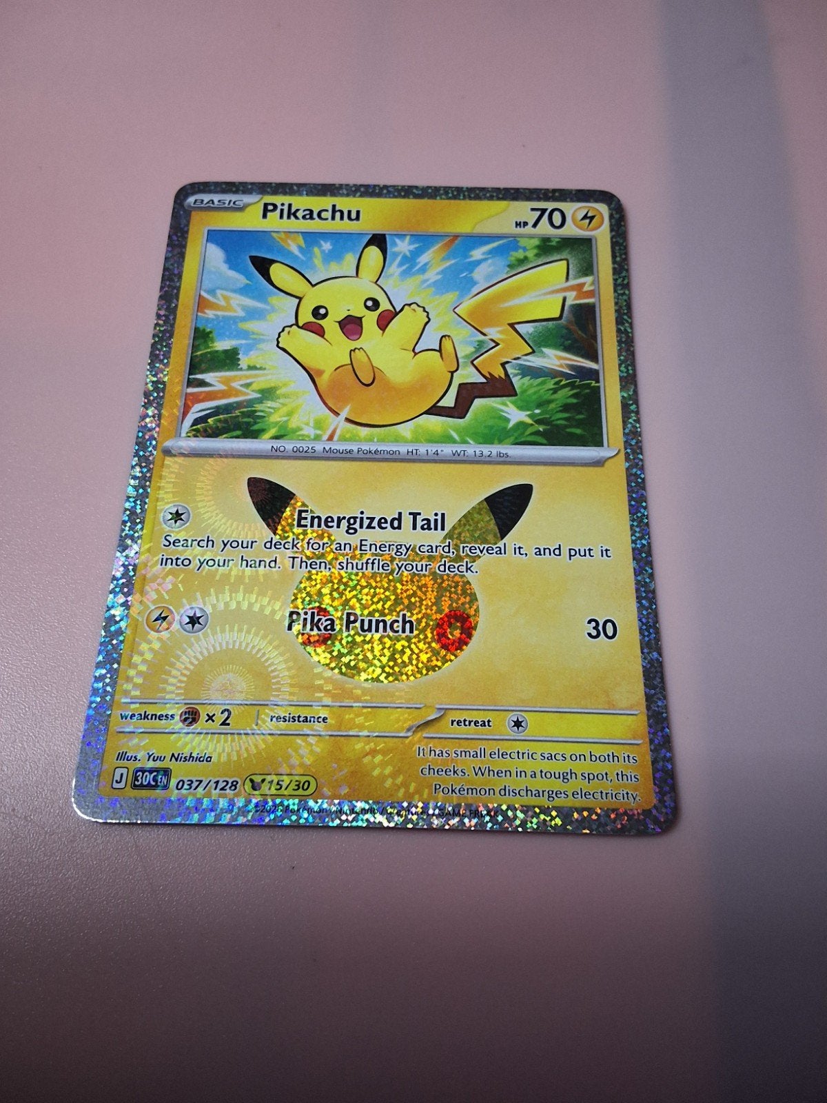 Pikachu 037/128 (15/30) Bonjour, Enlèvement, Booster