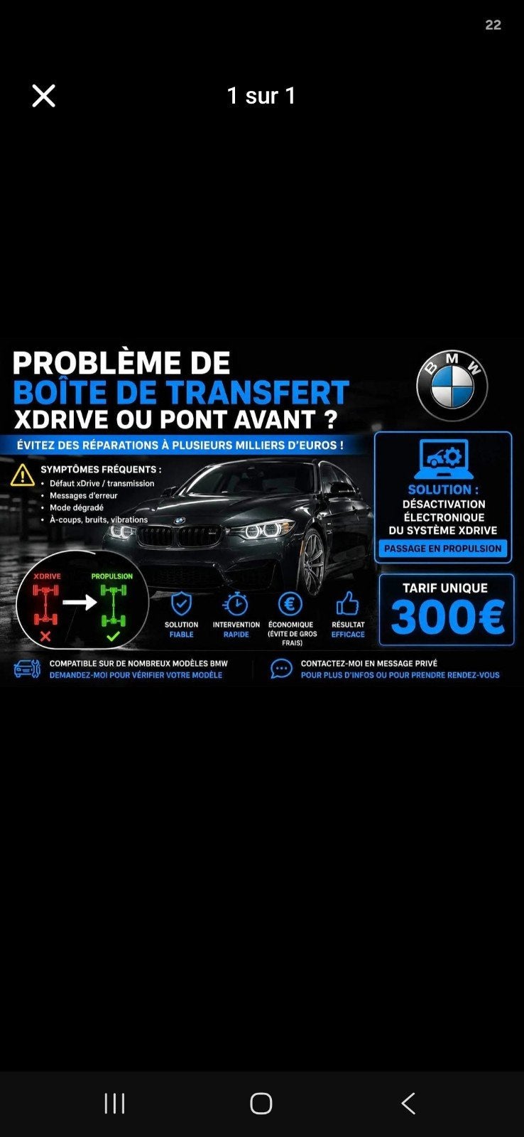Conversion X drive => Propulsion !!!, Enlèvement
