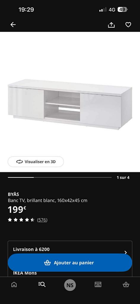 Meuble télé ikea, Enlèvement, Comme neuf