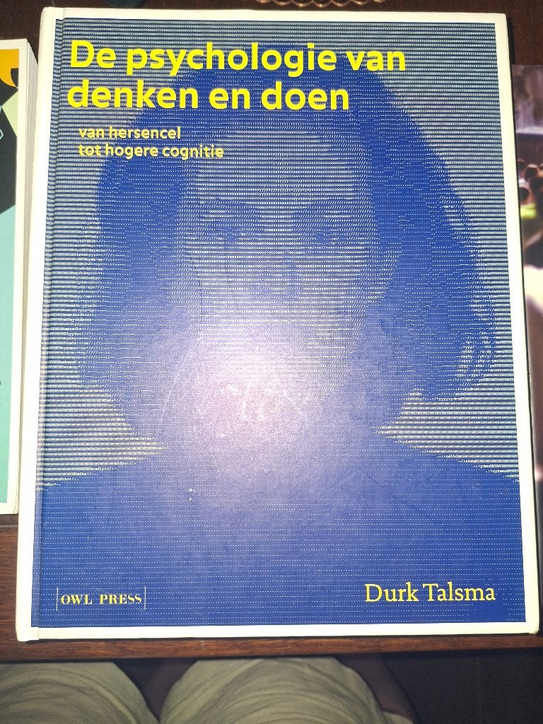 De psychologie van denken en doen, Boeken, Studieboeken en Cursussen, Ophalen, Gelezen, Hoger Onderwijs, Durk Talsma