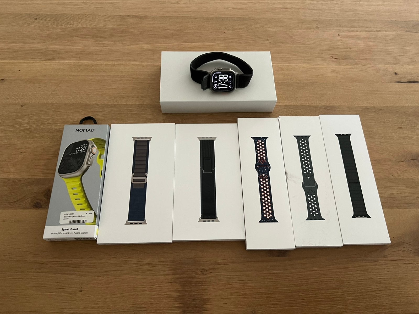 Apple watch ultra 2 + 6 bracelets + verre trempé, Bijoux, Sacs & Beauté, Montres connectées, Enlèvement ou Envoi, État, Comme neuf