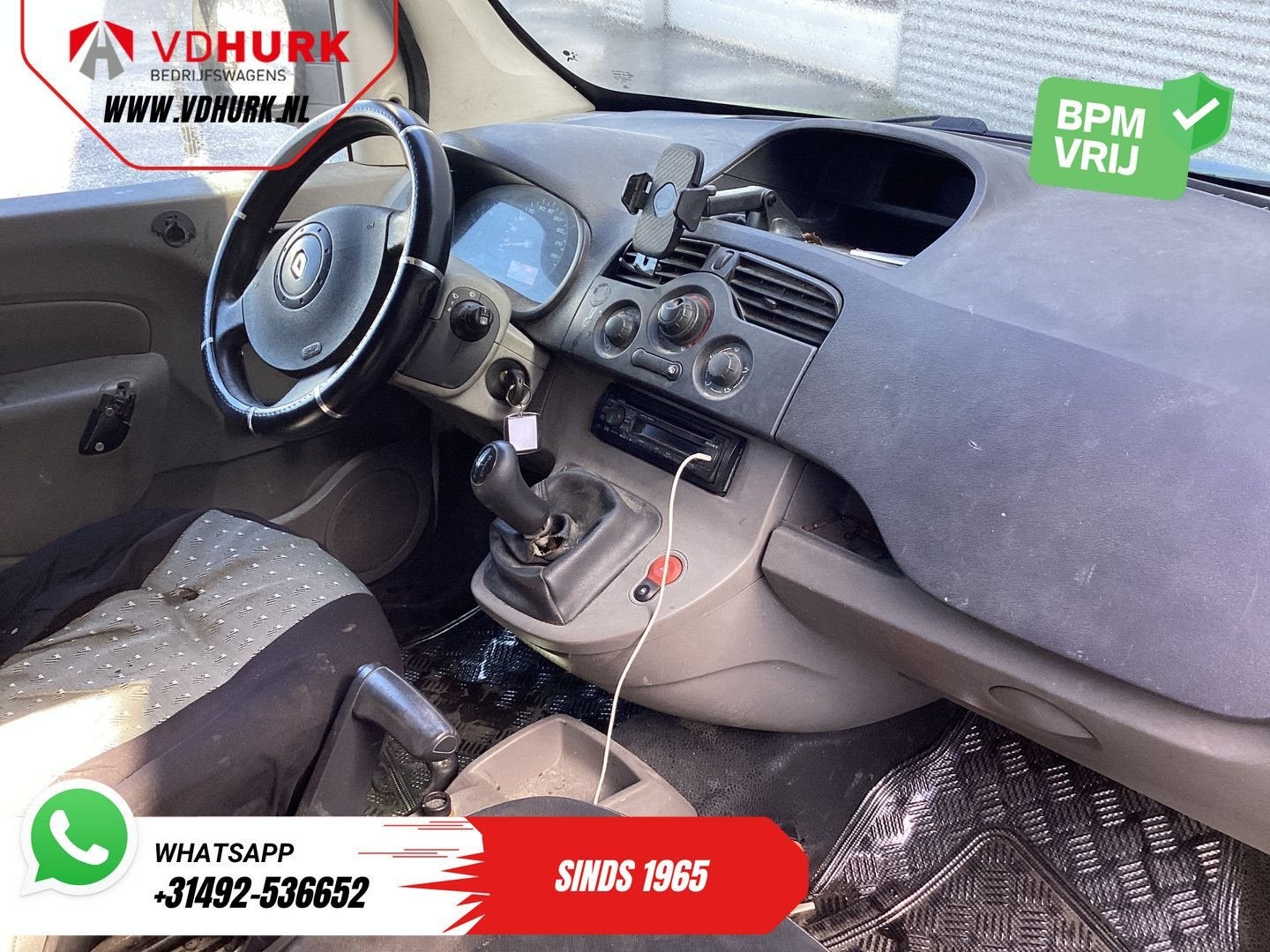 Renault Kangoo Express 1.5 dCi 70 pk EXPORT Trekhaak/ Radio, Trekhaak, Renault, Wit, Bedrijf