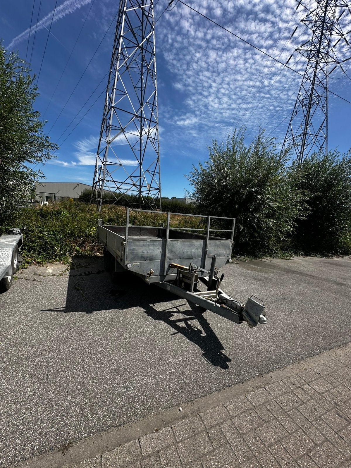 remork 2 ton met manueel kipper, Auto diversen, Aanhangers en Bagagewagens, Ophalen, Gebruikt