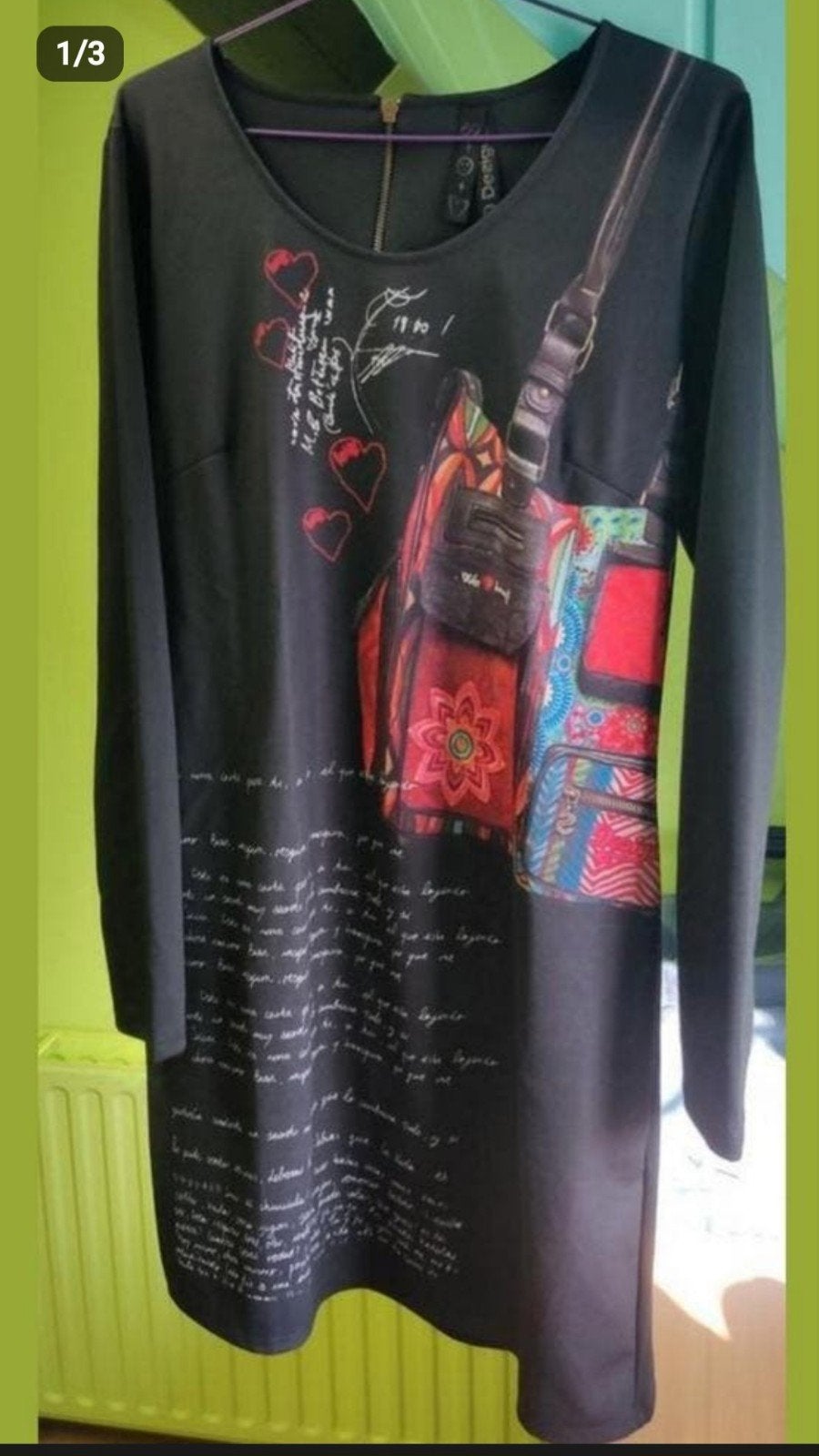 Robe Desigual noire à manches longues, taille XL, Vêtements | Femmes, Enlèvement, Bleu
