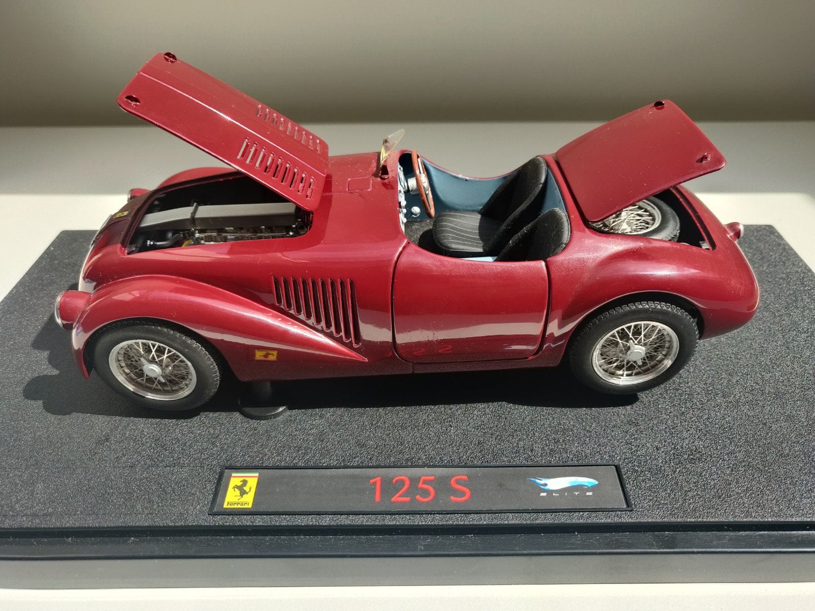 Hot Wheels Elite - Ferrari 125S 1/18, Enlèvement ou Envoi, Comme neuf, Voiture, Autres marques