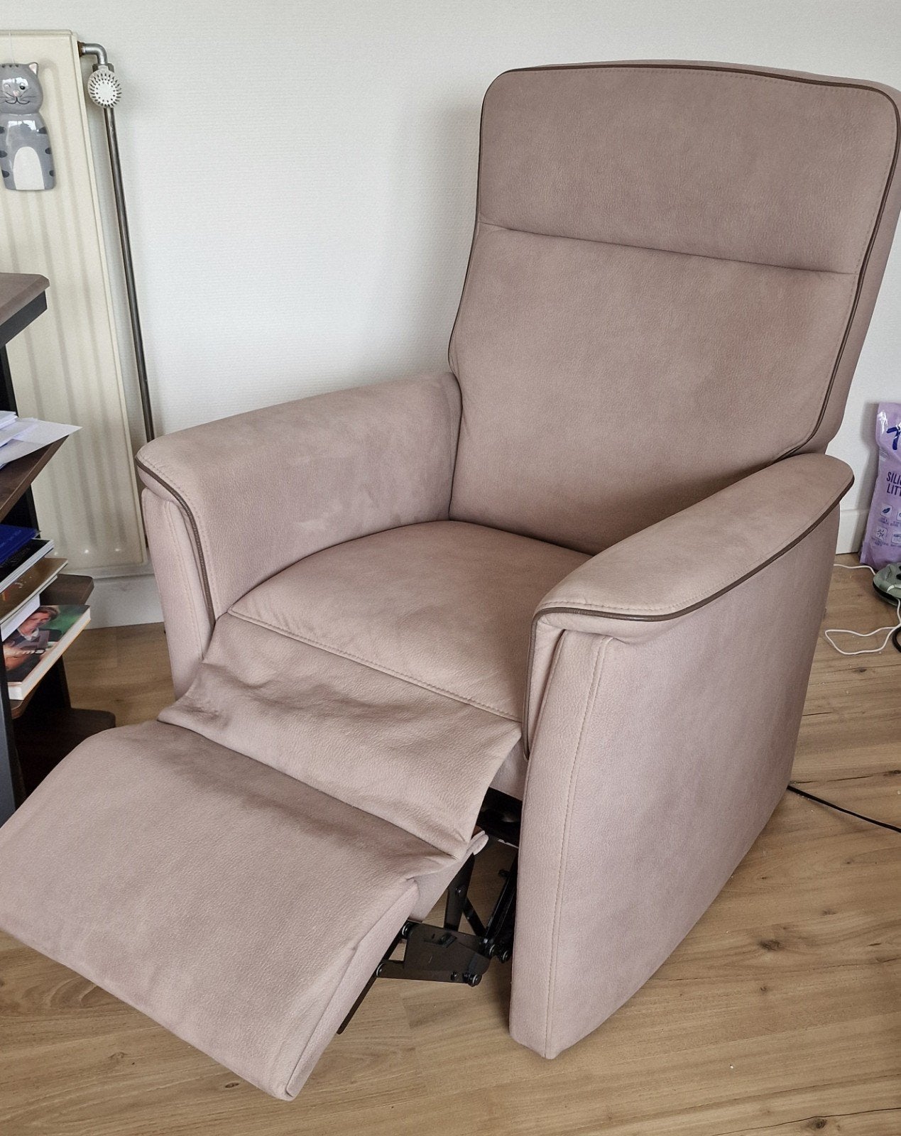 Elektrische relax zetel. 2 motoren. Nieuwstaat, Huis en Inrichting, Ophalen