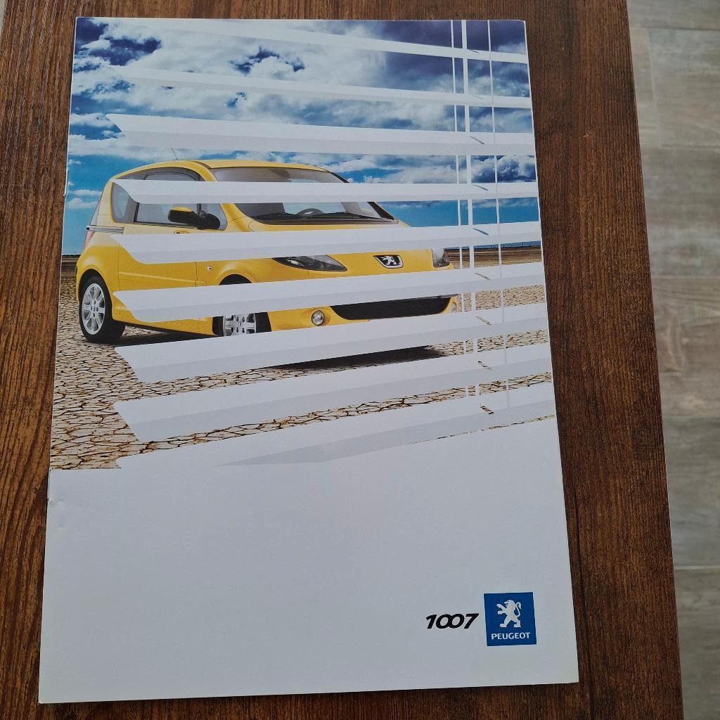 PEUGEOT  1007   10/2004, Boeken, Auto's | Folders en Tijdschriften, Ophalen of Verzenden, Nieuw, Peugeot