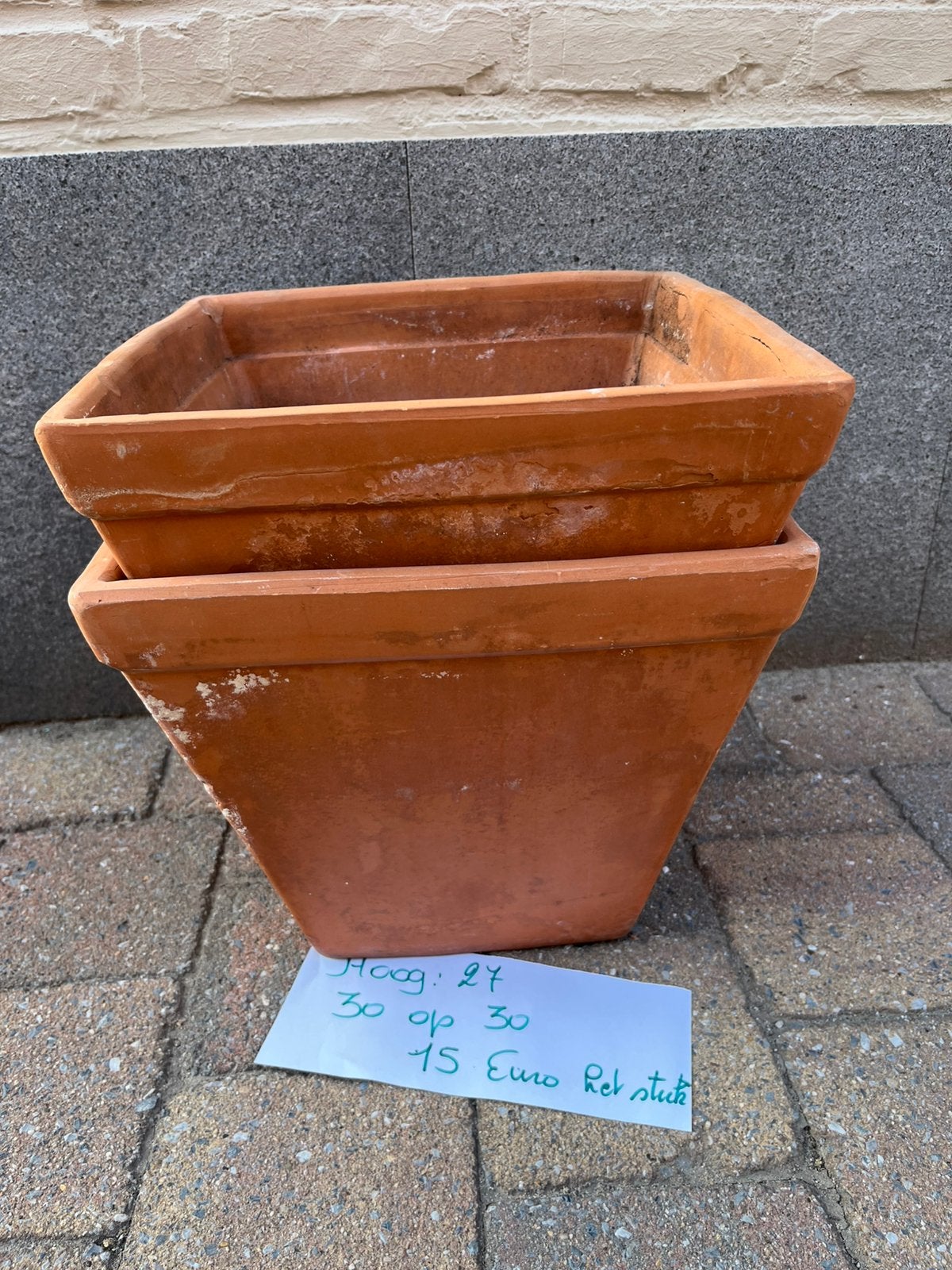 Terracotta potten, Ophalen, Zo goed als nieuw