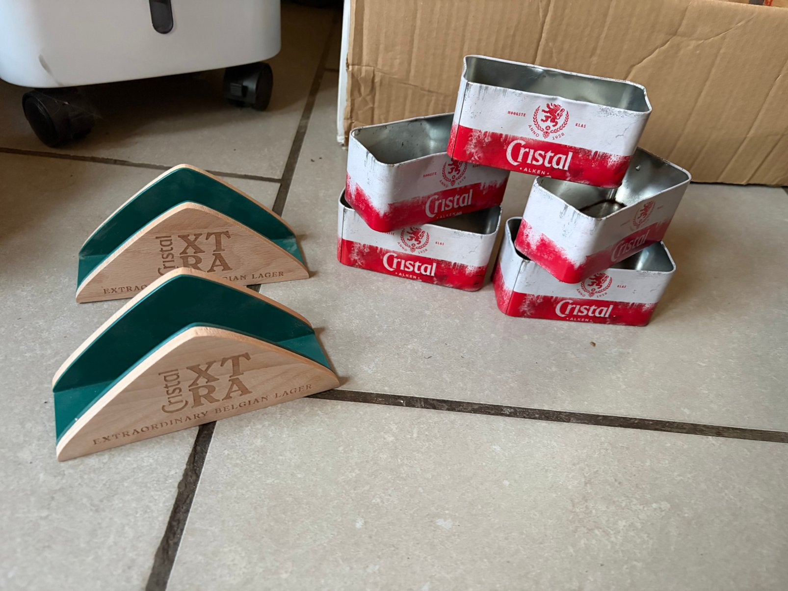 Lotje cristal alken, Verzamelen, Biermerken, Ophalen, Gebruikt, Overige typen, Overige merken
