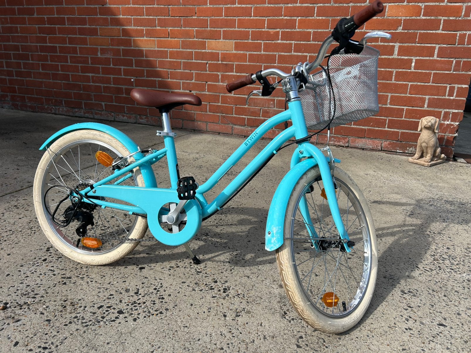 Kinderfiets BTWIN 500 20 inch 6-9 jaar, Fietsen en Brommers, Ophalen, Velgrem, Versnellingen, Zo goed als nieuw