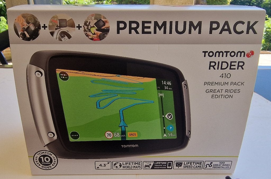 TomTom Rider 410 édition Great Rides + carte mémoire SD 32GB, Enlèvement ou Envoi, Comme neuf